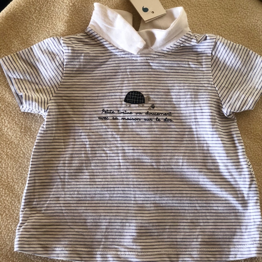 Bout Chou Top black&white stripes Size- 3M